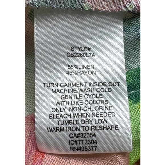 Sanctuary Cami Floral Print Tiered Top Shirt Linen Blend Women’s Size XXS NEW - Picture 7 of 7